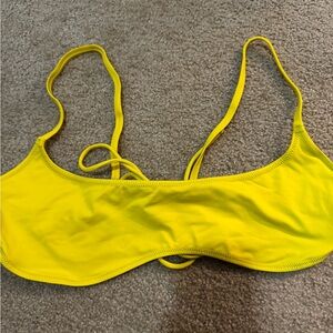 SKIMS Yellow Bikini Top